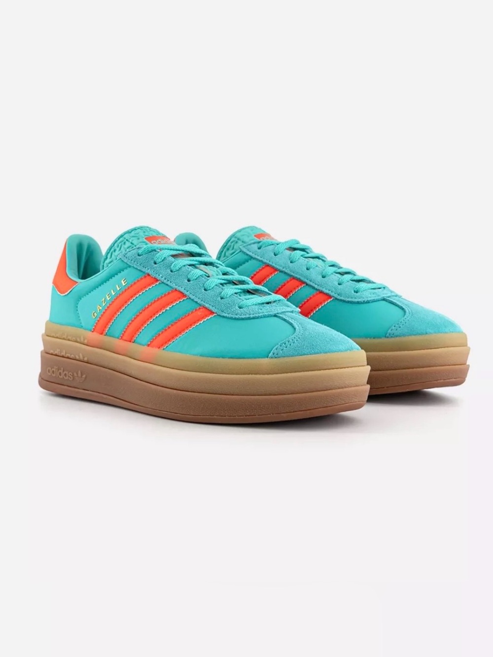 NEW IN BOX! Adidas gazelle bold mint rush impact orange